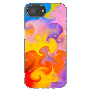 Picasee átlátszó szilikon tok az alábbi mobiltelefonokra Apple iPhone 16e - Bubbles
