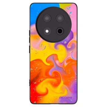 Picasee fekete szilikon tok az alábbi mobiltelefonokra Honor Magic7 Lite 5G - Bubbles