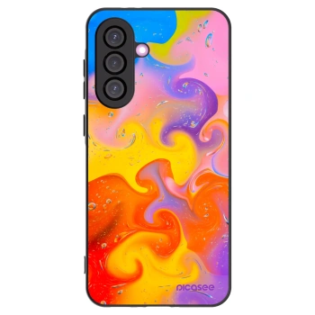 Picasee fekete szilikon tok az alábbi mobiltelefonokra Samsung Galaxy A56 5G A566B - Bubbles