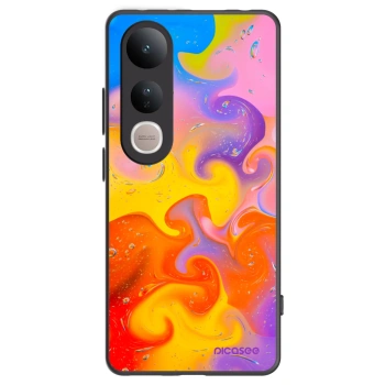 Picasee fekete szilikon tok az alábbi mobiltelefonokra Vivo V50 Lite 5G - Bubbles