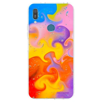 Picasee átlátszó szilikon tok az alábbi mobiltelefonokra Huawei Y6 2019 - Bubbles