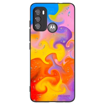 Picasee fekete szilikon tok az alábbi mobiltelefonokra Motorola Edge 60 5G - Bubbles