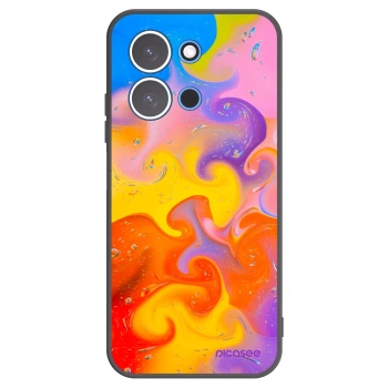 Picasee fekete szilikon tok az alábbi mobiltelefonokra Xiaomi Redmi 15C 4G - Bubbles