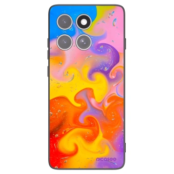 Picasee fekete szilikon tok az alábbi mobiltelefonokra Motorola Edge 60 Fusion - Bubbles