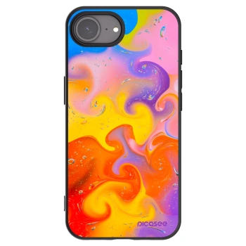 Picasee fekete szilikon tok az alábbi mobiltelefonokra Apple iPhone 17e - Bubbles