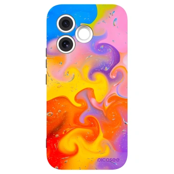 Picasee fekete szilikon tok az alábbi mobiltelefonokra Honor 600 Lite - Bubbles