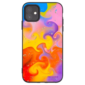 Picasee fekete szilikon tok az alábbi mobiltelefonokra Apple iPhone 11 - Bubbles