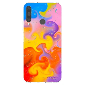Picasee átlátszó szilikon tok az alábbi mobiltelefonokra Huawei P40 Lite E - Bubbles