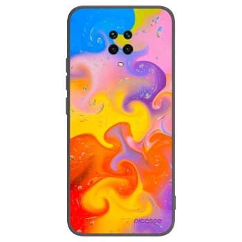 Picasee fekete szilikon tok az alábbi mobiltelefonokra Xiaomi Redmi Note 9 Pro - Bubbles