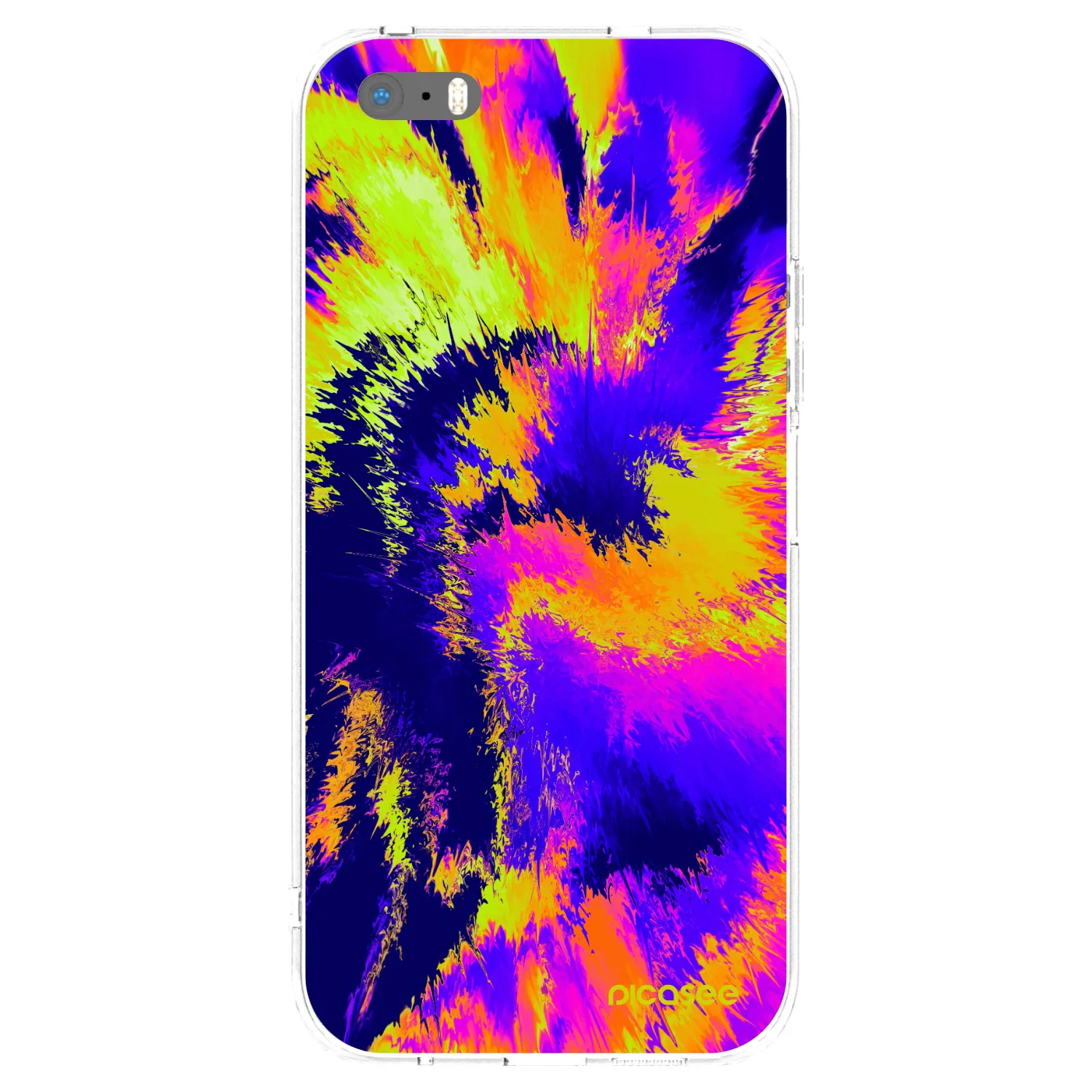 Picasee átlátszó szilikon tok az alábbi mobiltelefonokra Apple iPhone 5/5S/SE - Burn