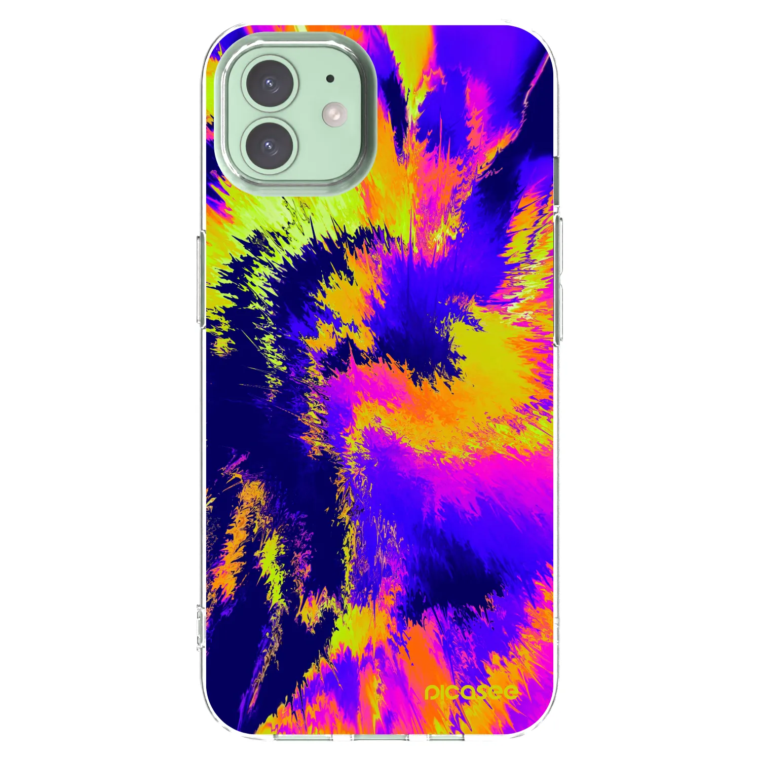 Picasee átlátszó szilikon tok az alábbi mobiltelefonokra Apple iPhone 12 - Burn