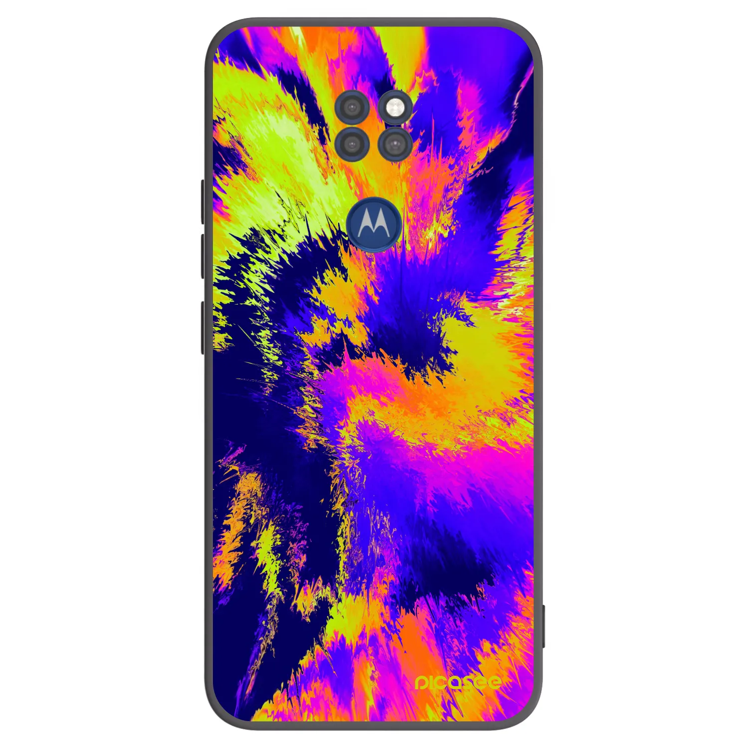 Picasee fekete szilikon tok az alábbi mobiltelefonokra Motorola Moto G9 Play - Burn