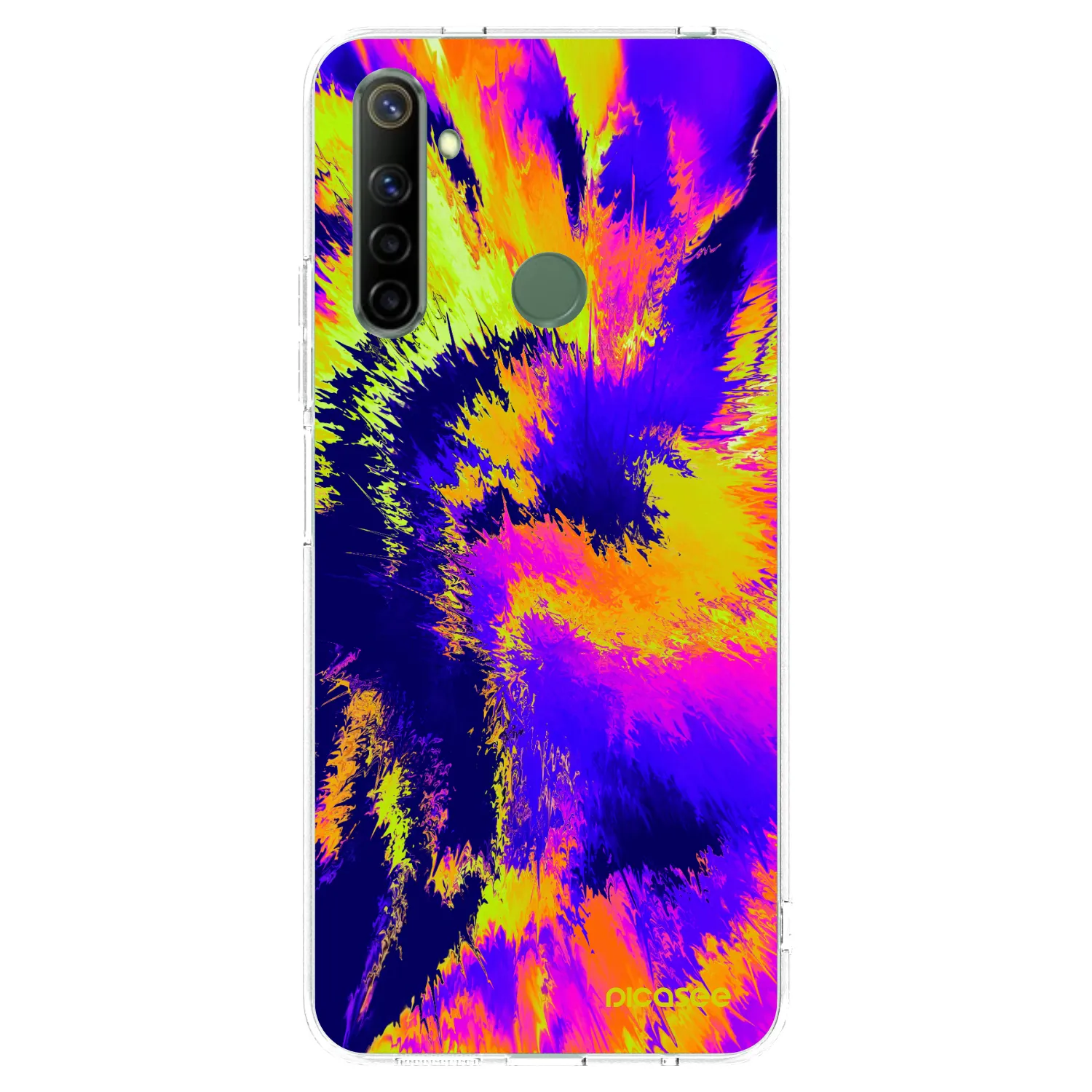 Picasee átlátszó szilikon tok az alábbi mobiltelefonokra Realme 6i - Burn