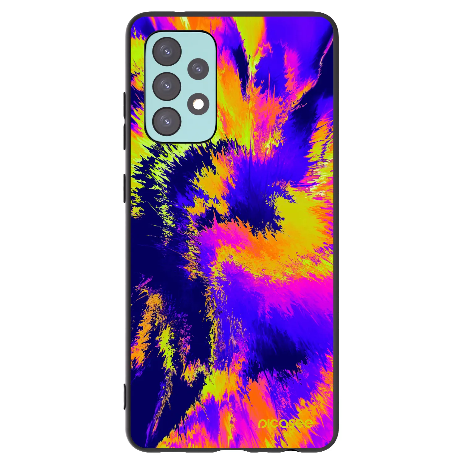 Picasee fekete szilikon tok az alábbi mobiltelefonokra Samsung Galaxy A72 A725F - Burn