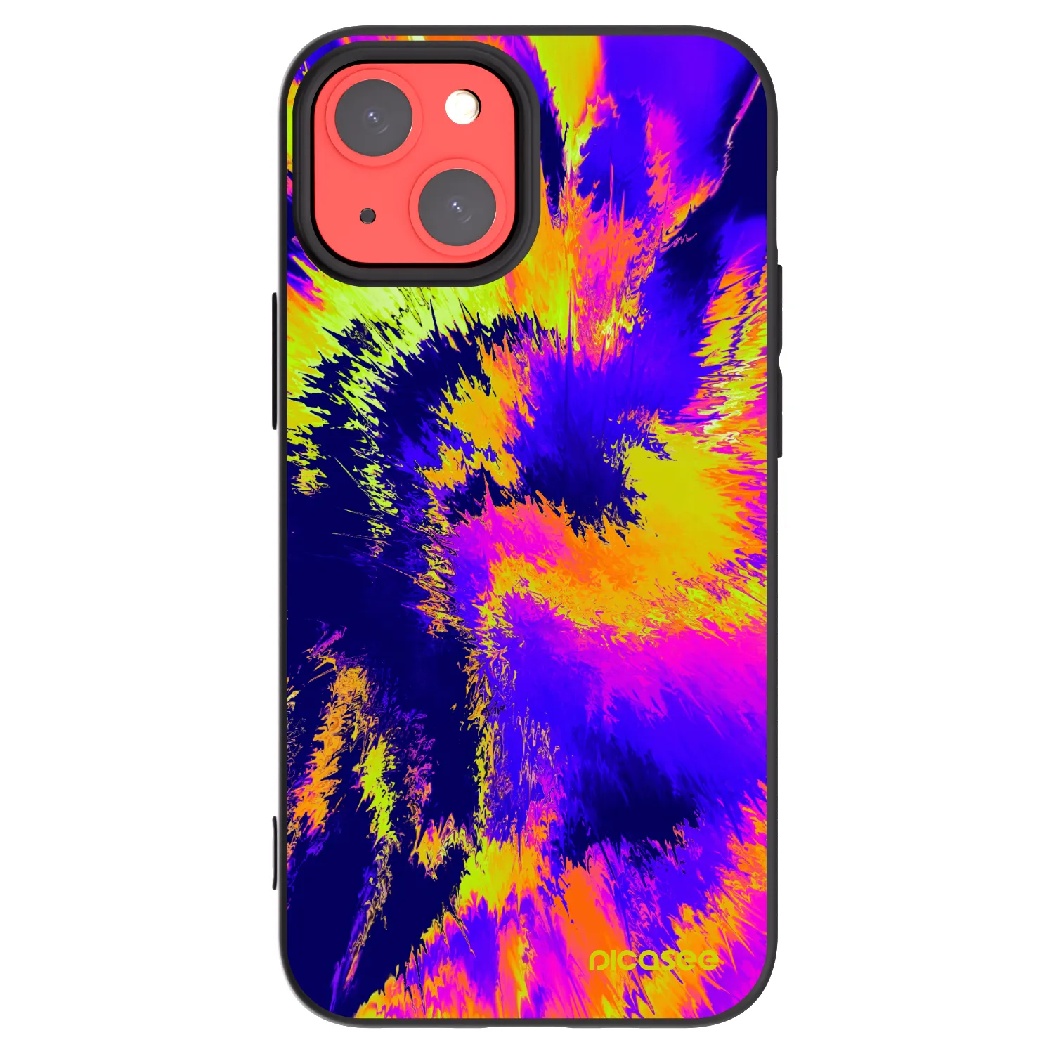 Picasee fekete szilikon tok az alábbi mobiltelefonokra Apple iPhone 13 mini - Burn