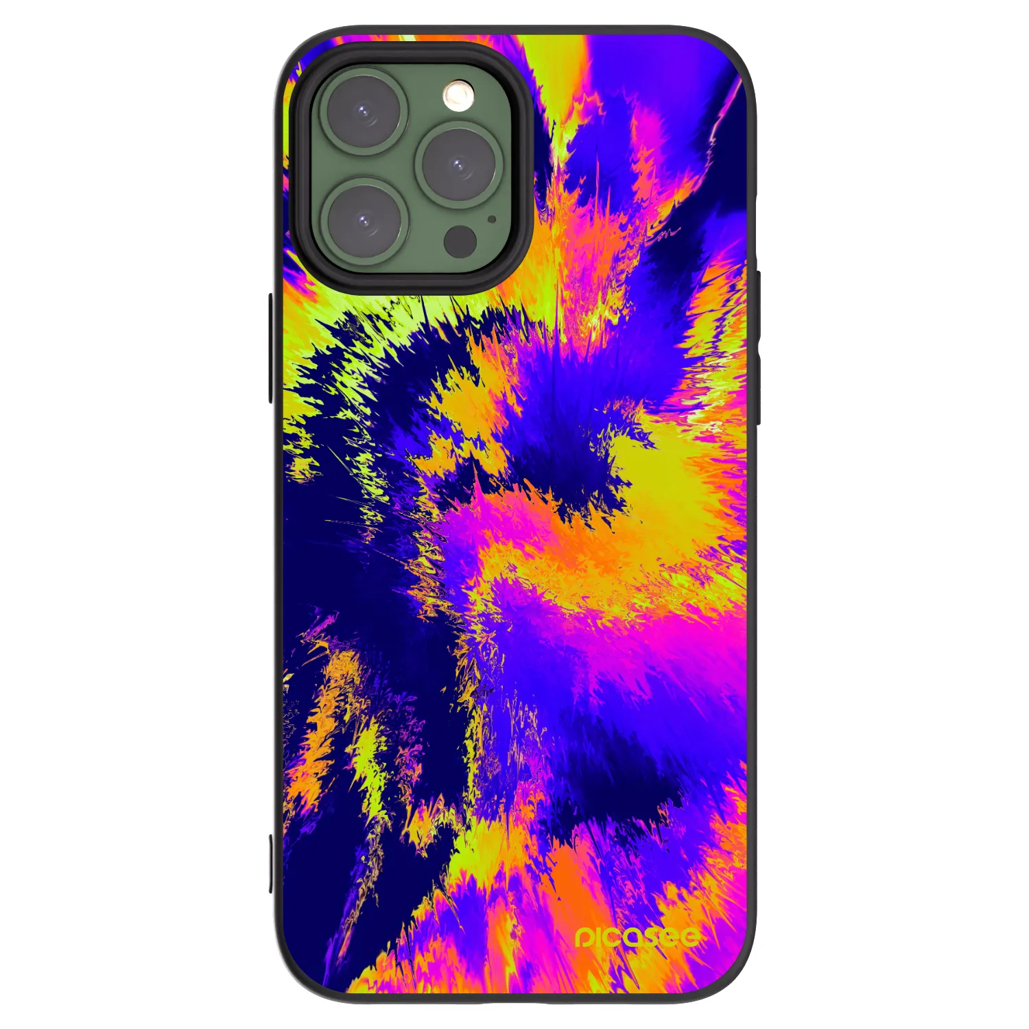 Picasee fekete szilikon tok az alábbi mobiltelefonokra Apple iPhone 13 Pro Max - Burn