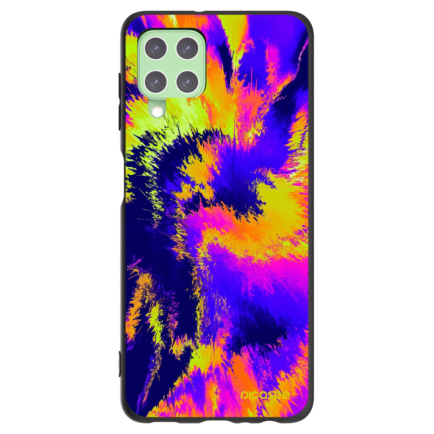 Picasee fekete szilikon tok az alábbi mobiltelefonokra Samsung Galaxy A22 A225F 4G - Burn