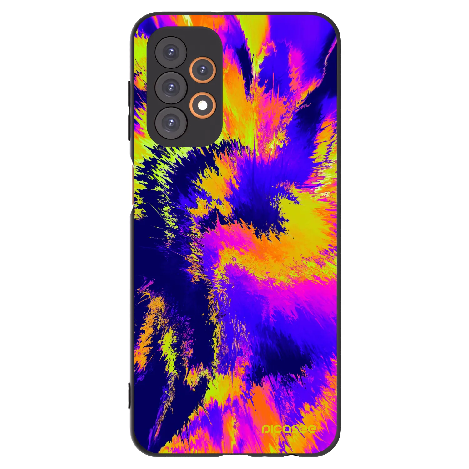 Picasee fekete szilikon tok az alábbi mobiltelefonokra Samsung Galaxy A23 A236B 5G - Burn