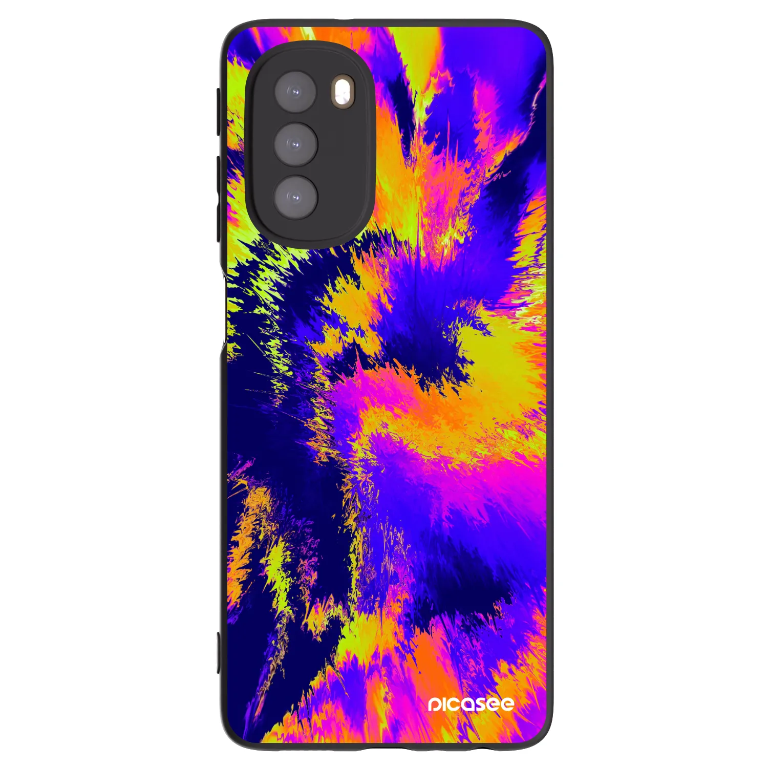 Picasee fekete szilikon tok az alábbi mobiltelefonokra Motorola Moto G51 - Burn