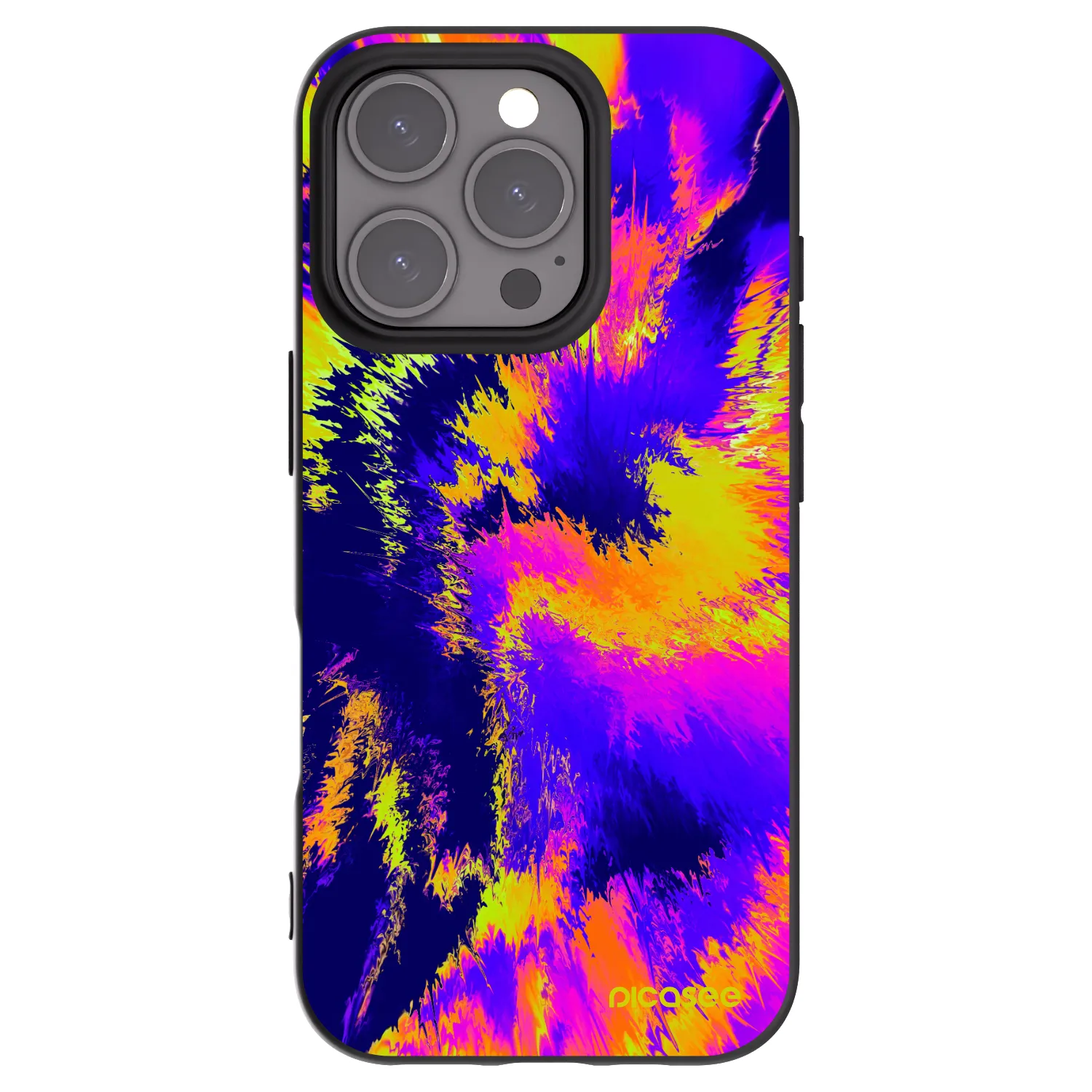 Picasee fekete szilikon tok az alábbi mobiltelefonokra Apple iPhone 16 Pro - Burn