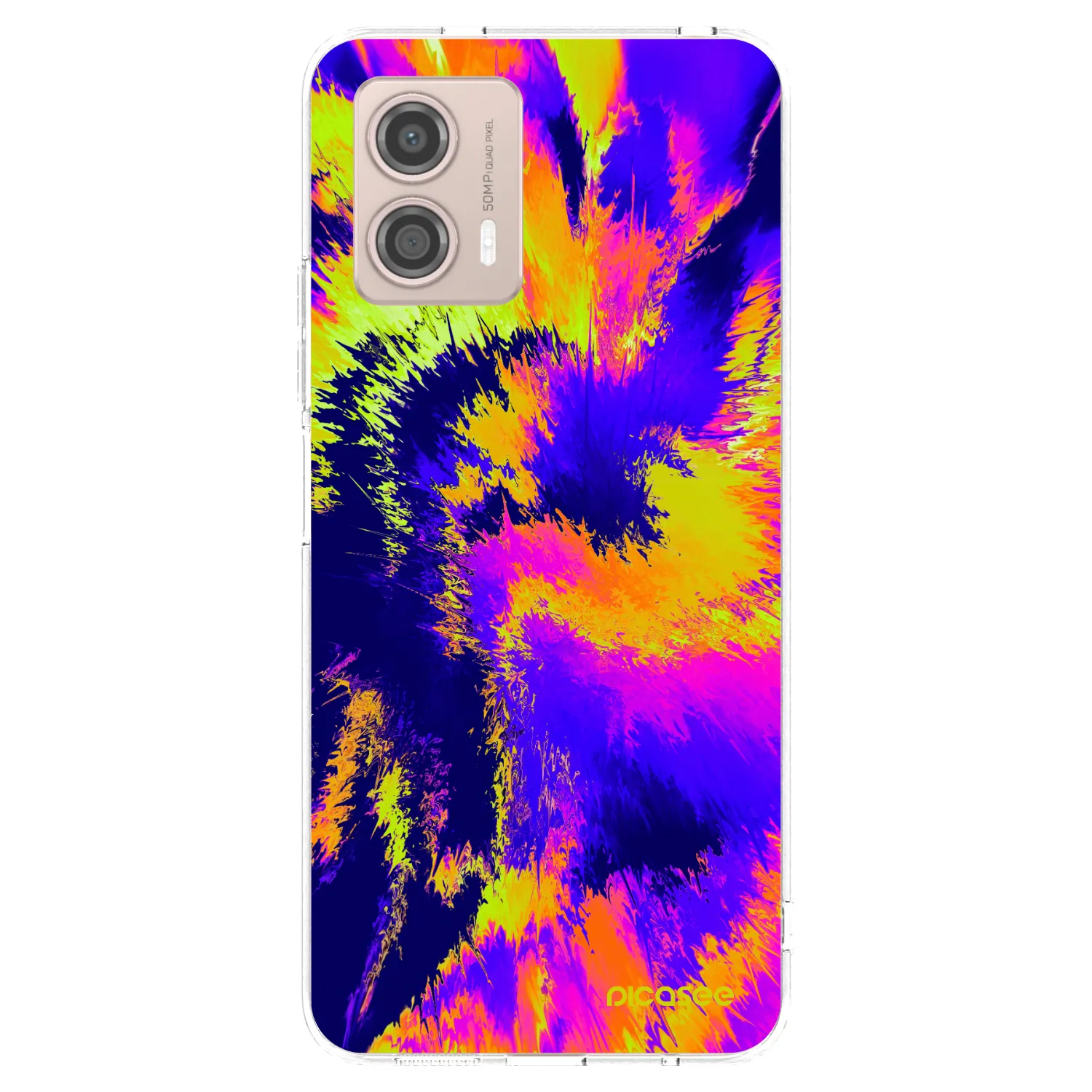 Picasee átlátszó szilikon tok az alábbi mobiltelefonokra Motorola Moto G53 5G - Burn
