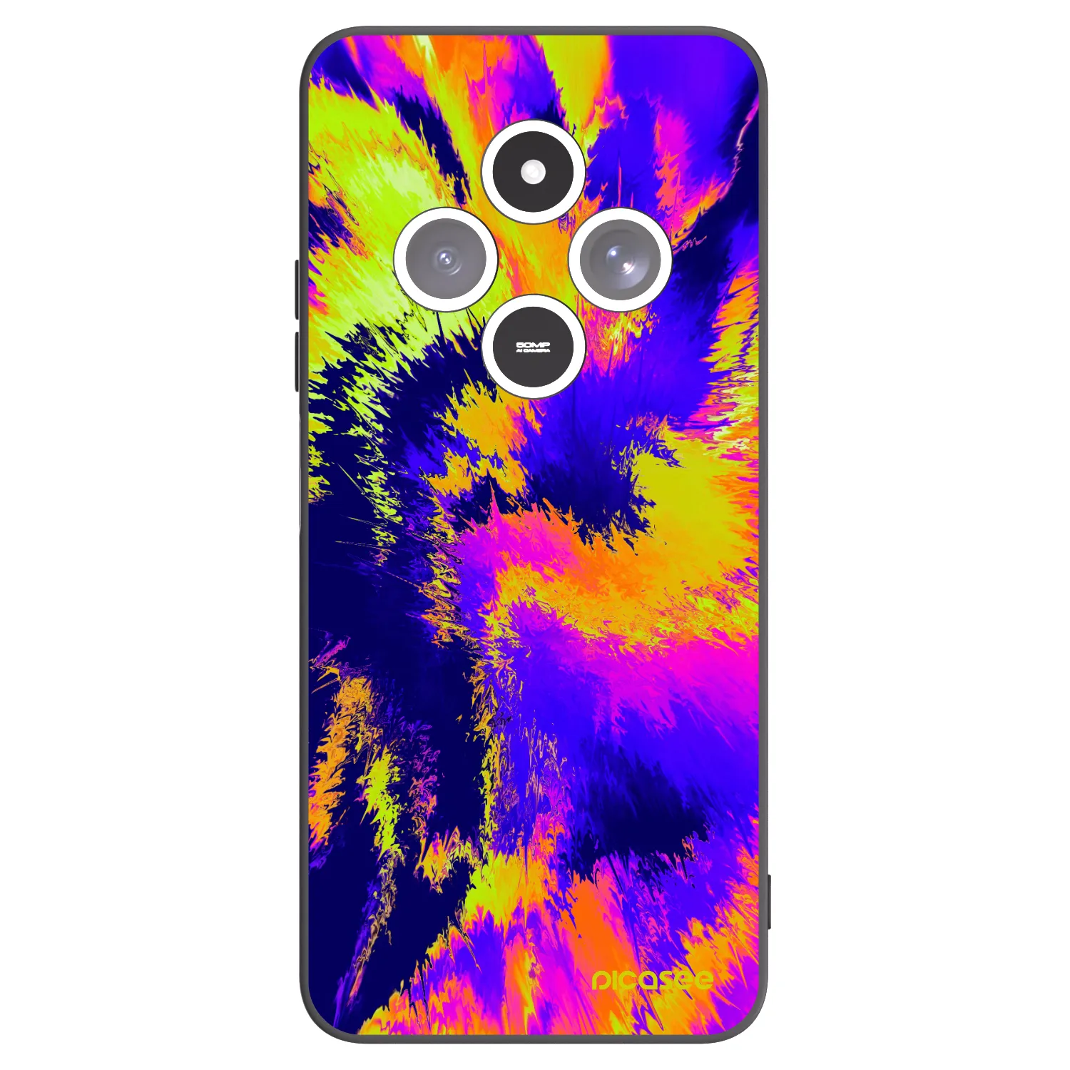 Picasee fekete szilikon tok az alábbi mobiltelefonokra Xiaomi Redmi 14C - Burn