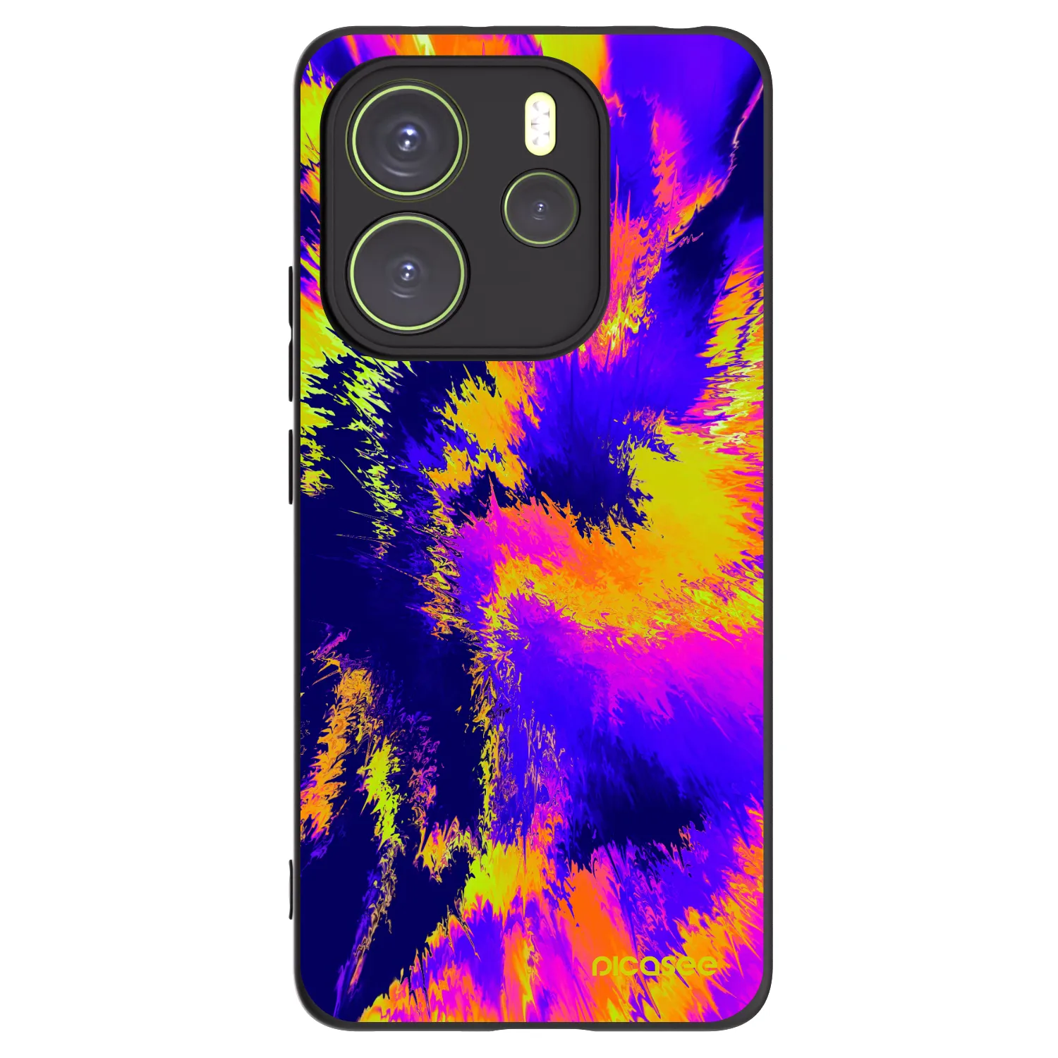 Picasee fekete szilikon tok az alábbi mobiltelefonokra Xiaomi Redmi Note 14 4G - Burn