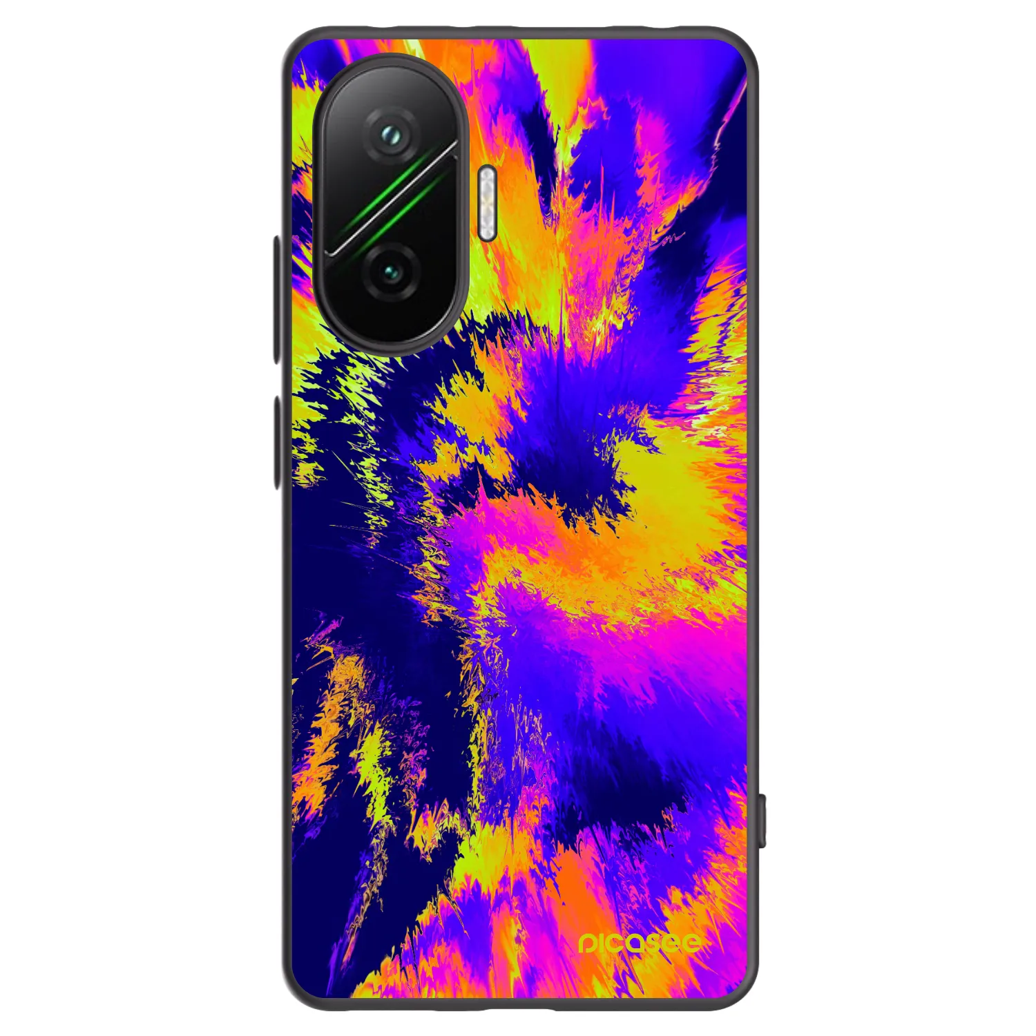 Picasee fekete szilikon tok az alábbi mobiltelefonokra Xiaomi Poco F7 Pro 5G - Burn