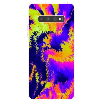 Picasee átlátszó szilikon tok az alábbi mobiltelefonokra Samsung Galaxy S10 Plus G975 - Burn
