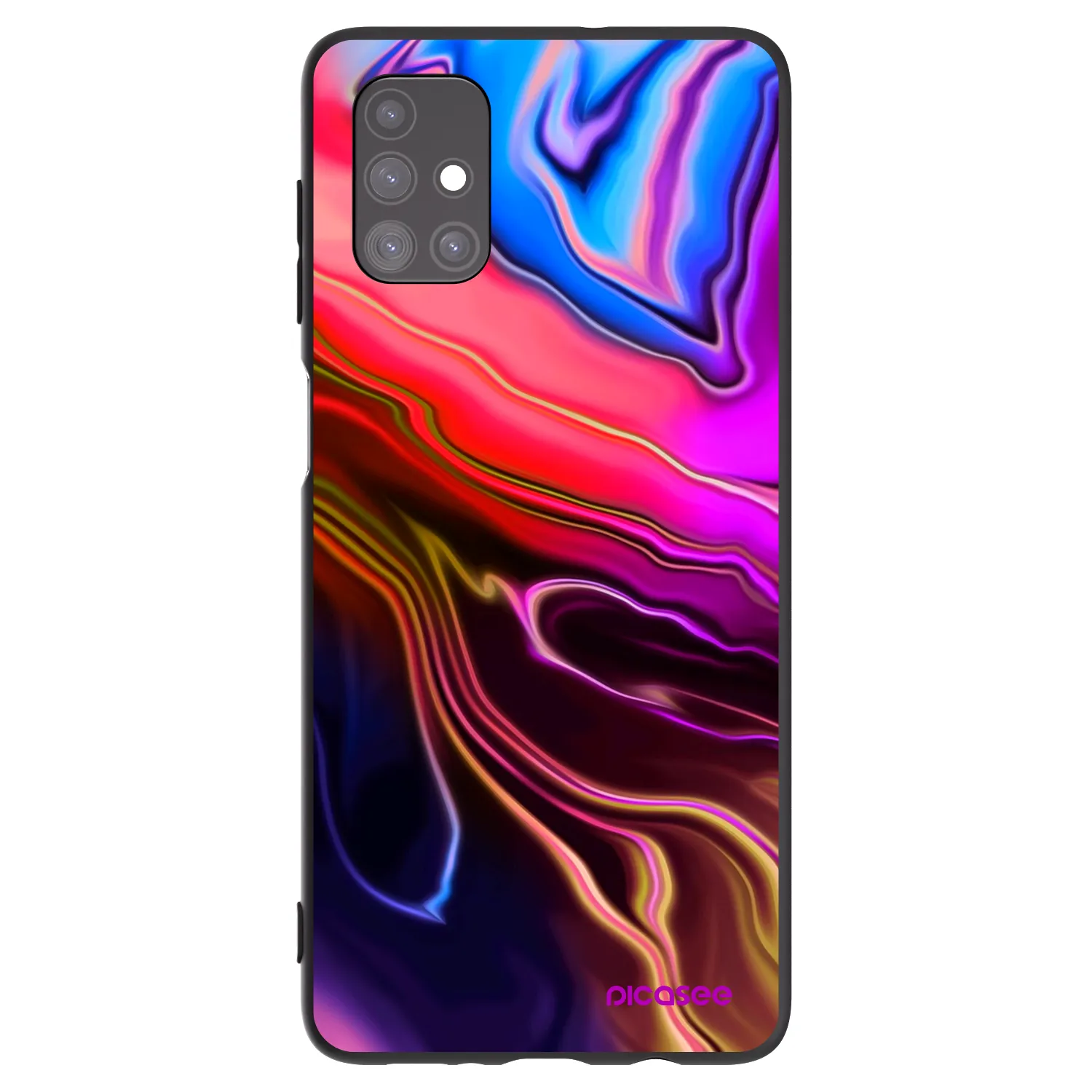 Picasee fekete szilikon tok az alábbi mobiltelefonokra Samsung Galaxy M51 M515F - Electric