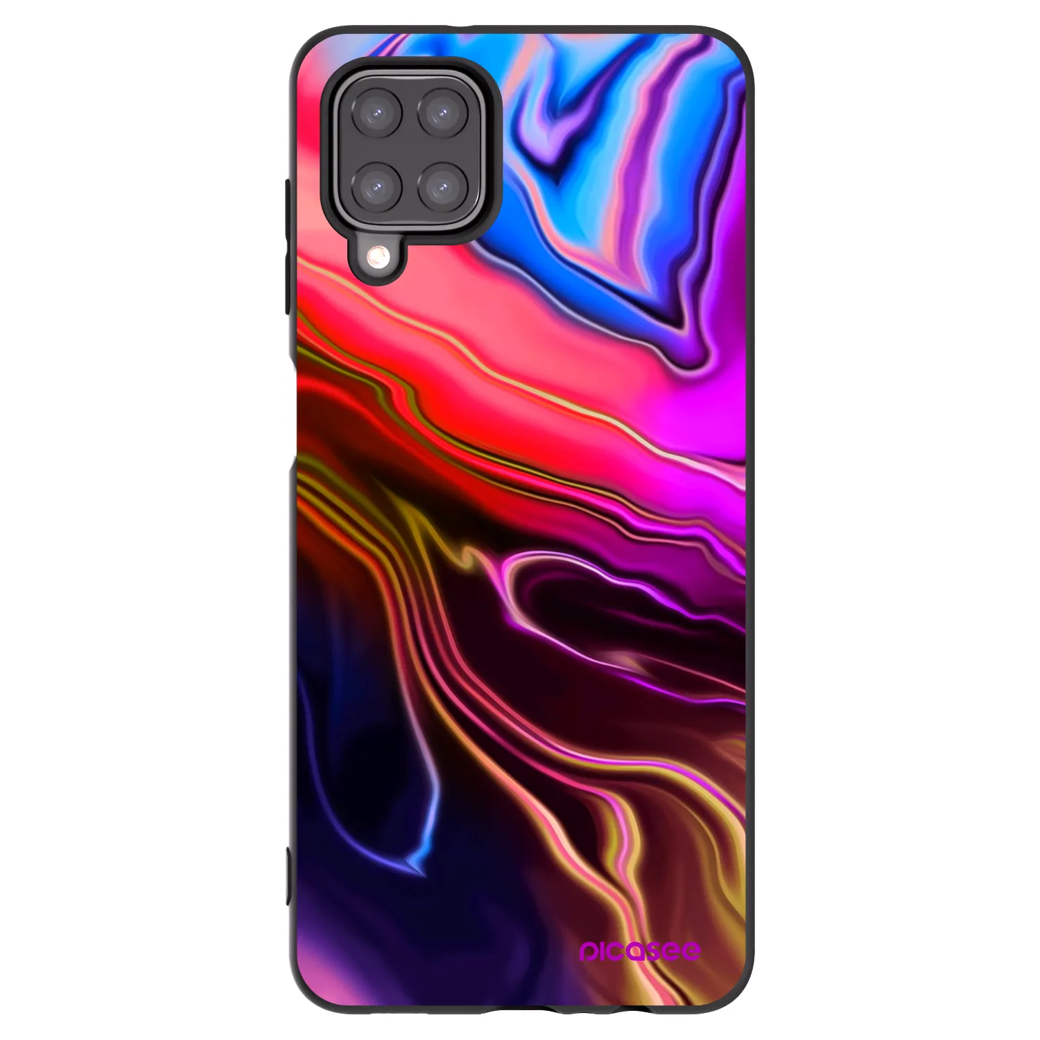 Picasee fekete szilikon tok az alábbi mobiltelefonokra Samsung Galaxy A12 A125F - Electric