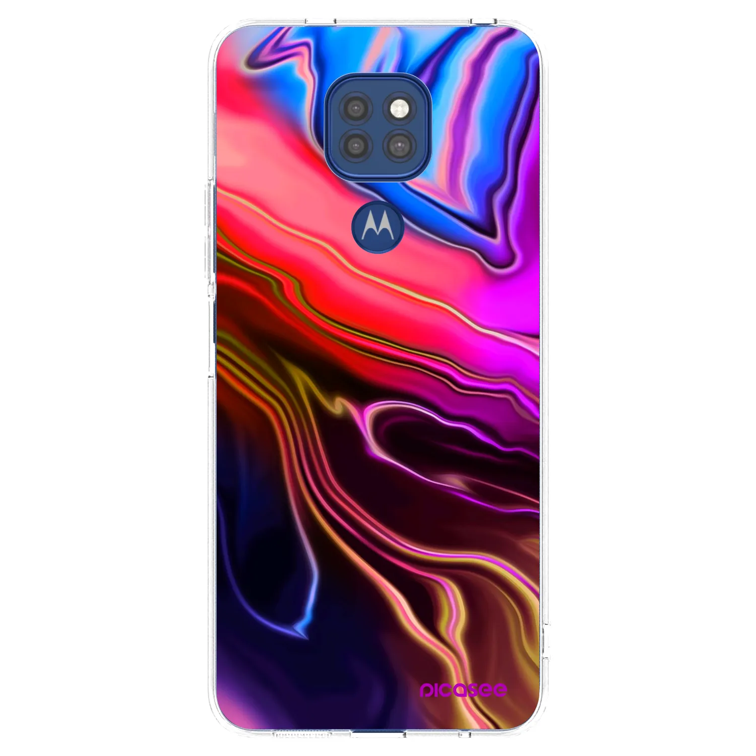 Picasee átlátszó szilikon tok az alábbi mobiltelefonokra Motorola Moto G9 Play - Electric