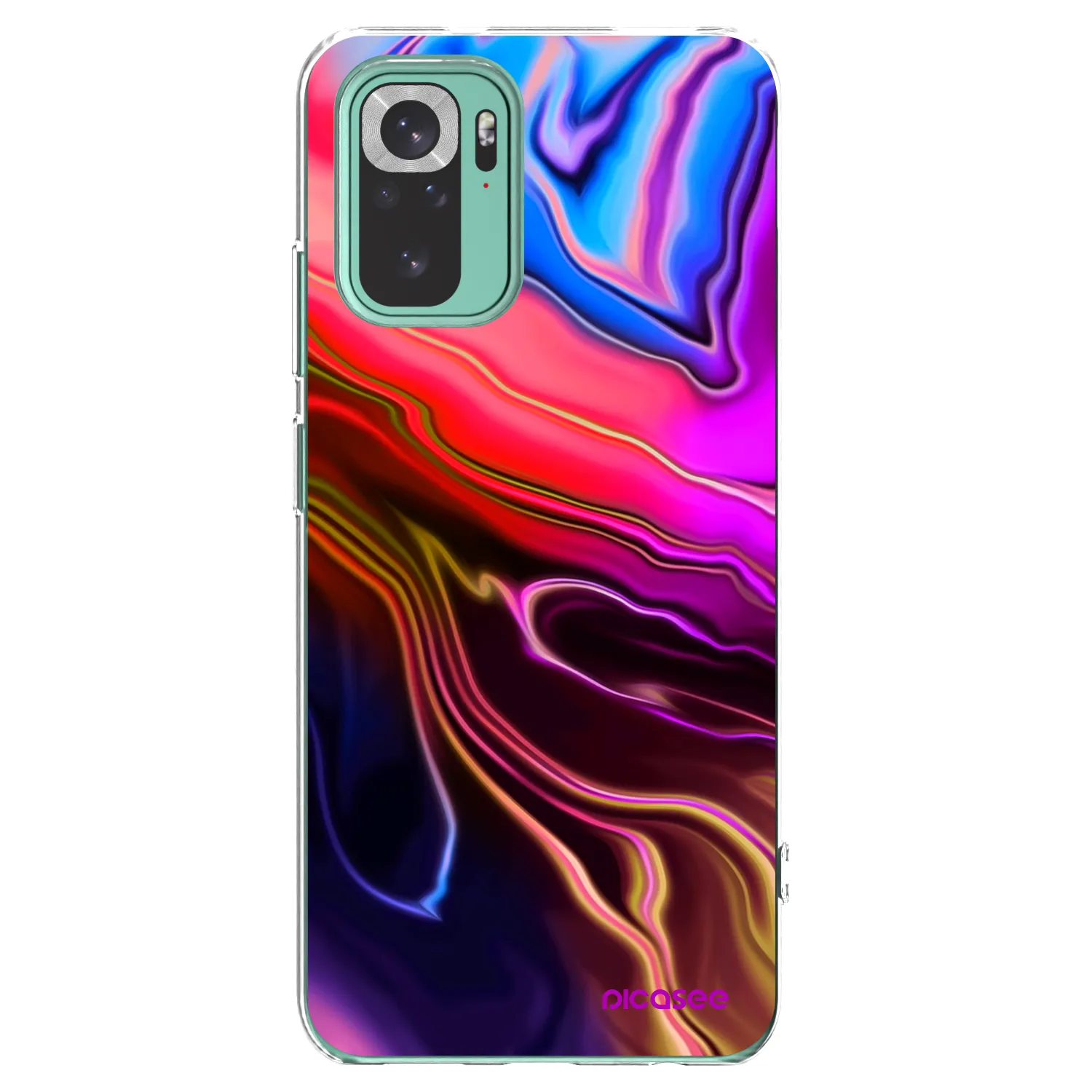 Picasee átlátszó szilikon tok az alábbi mobiltelefonokra Xiaomi Redmi Note 10 Pro - Electric