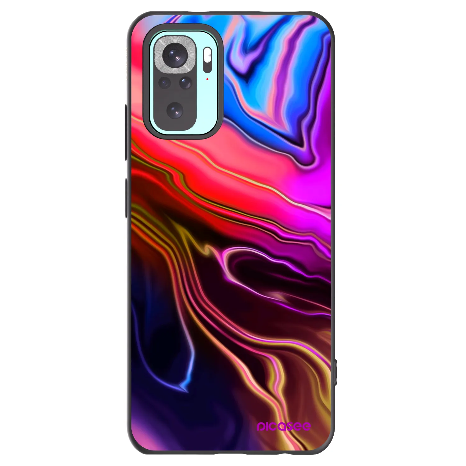 Picasee fekete szilikon tok az alábbi mobiltelefonokra Xiaomi Redmi Note 10 Pro - Electric