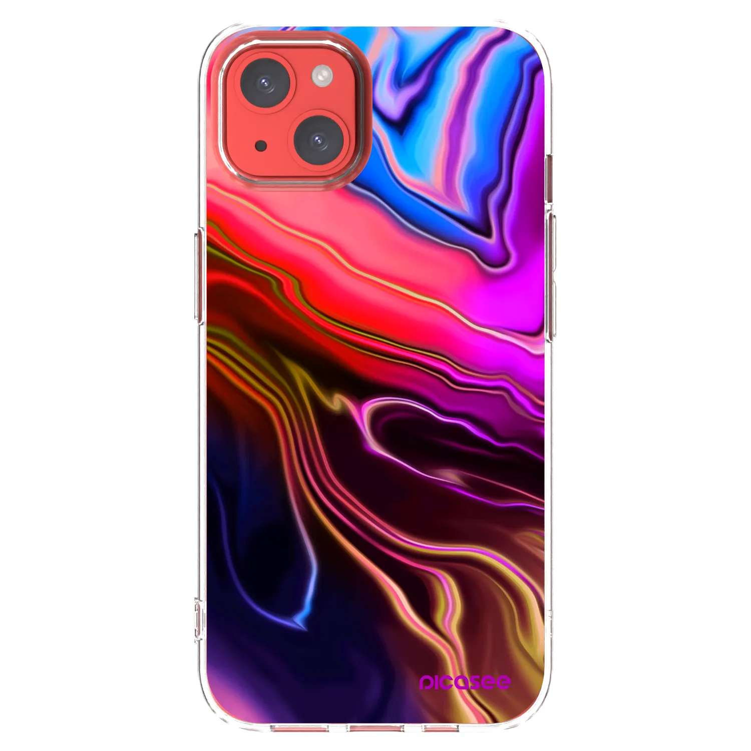 Picasee átlátszó szilikon tok az alábbi mobiltelefonokra Apple iPhone 13 - Electric