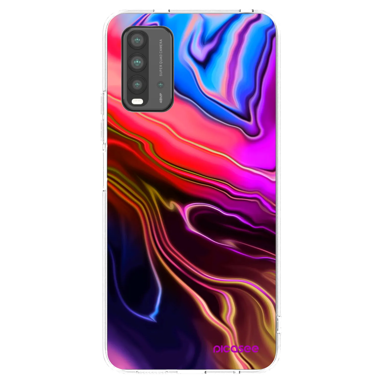 Picasee fekete szilikon tok az alábbi mobiltelefonokra Xiaomi Redmi 9T - Electric