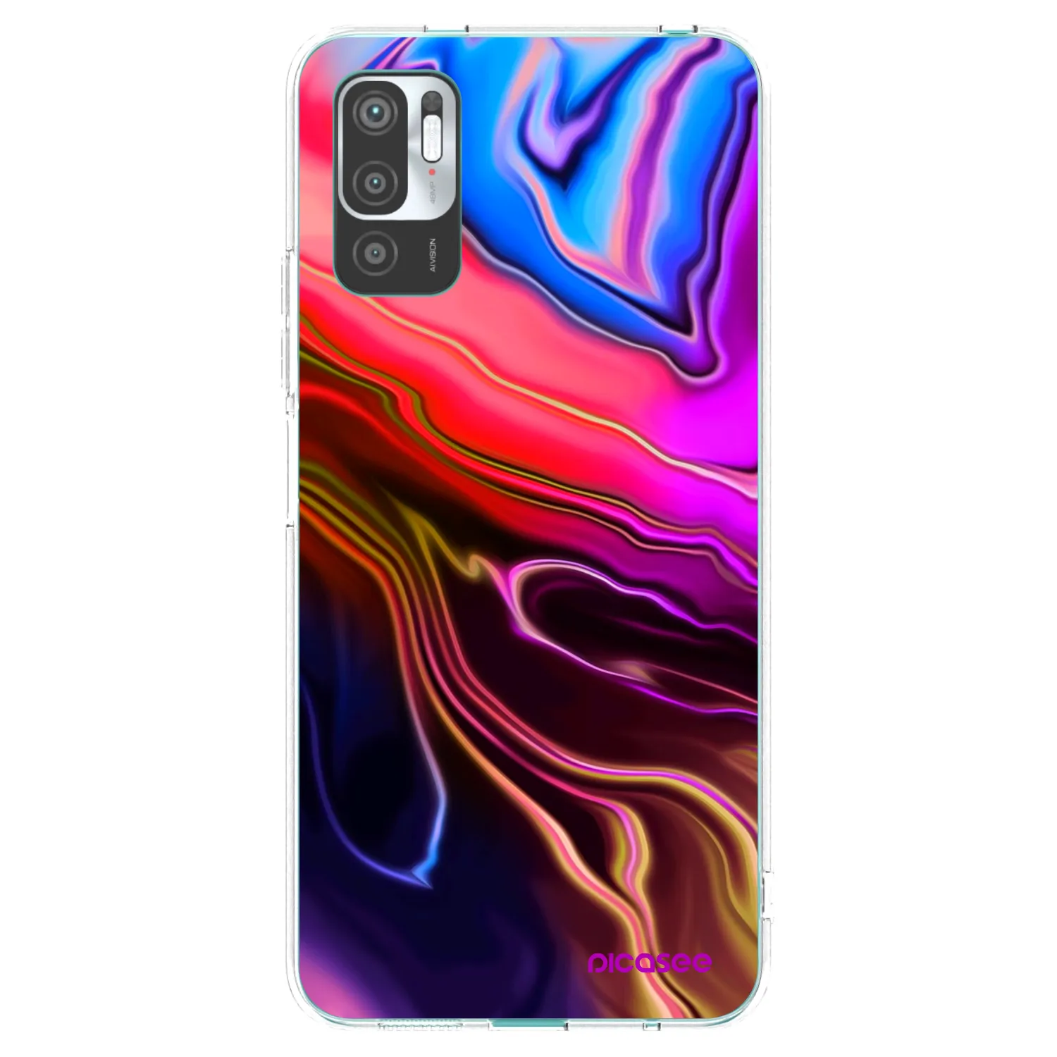 Picasee átlátszó szilikon tok az alábbi mobiltelefonokra Xiaomi Redmi Note 10 5G - Electric