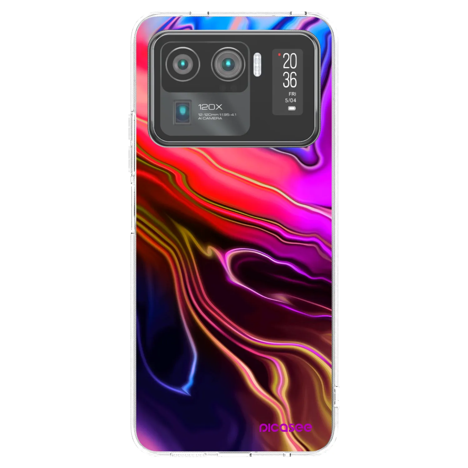 Picasee átlátszó szilikon tok az alábbi mobiltelefonokra Xiaomi Mi 11 Ultra - Electric