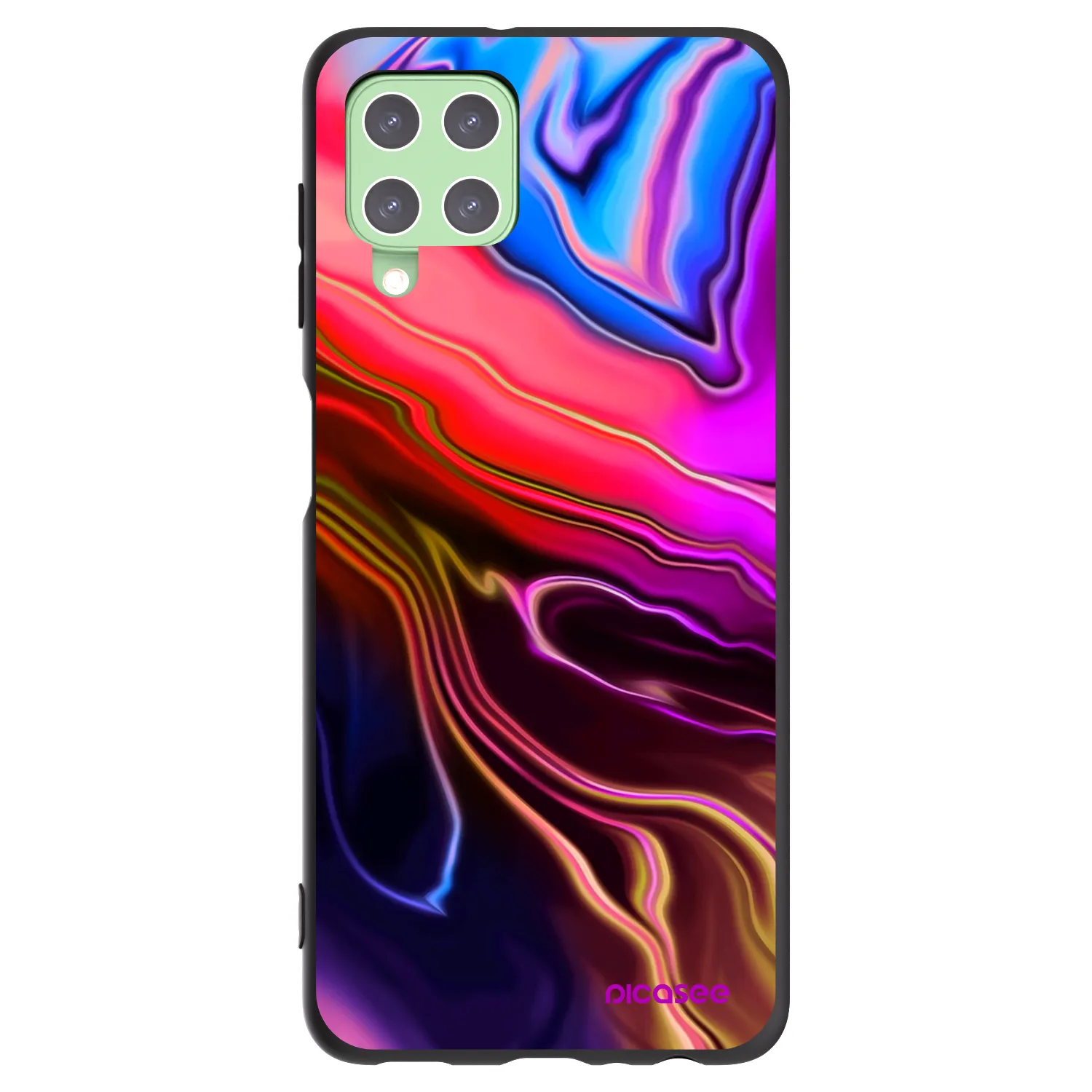 Picasee fekete szilikon tok az alábbi mobiltelefonokra Samsung Galaxy A22 A225F 4G - Electric