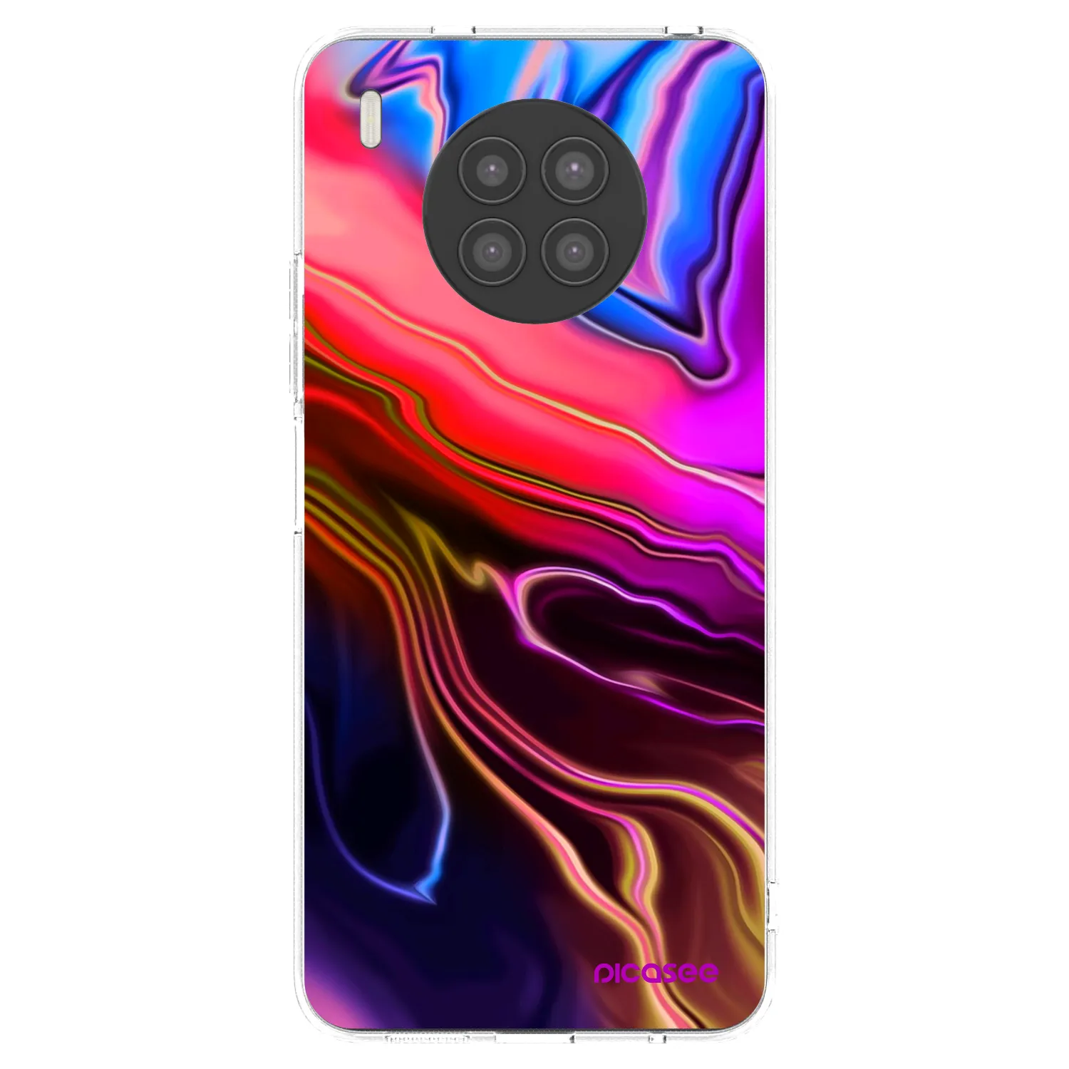 Picasee átlátszó szilikon tok az alábbi mobiltelefonokra Huawei Nova 8i - Electric