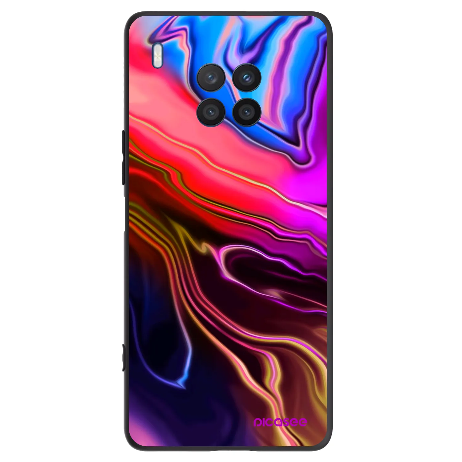 Picasee fekete szilikon tok az alábbi mobiltelefonokra Honor 50 Lite - Electric