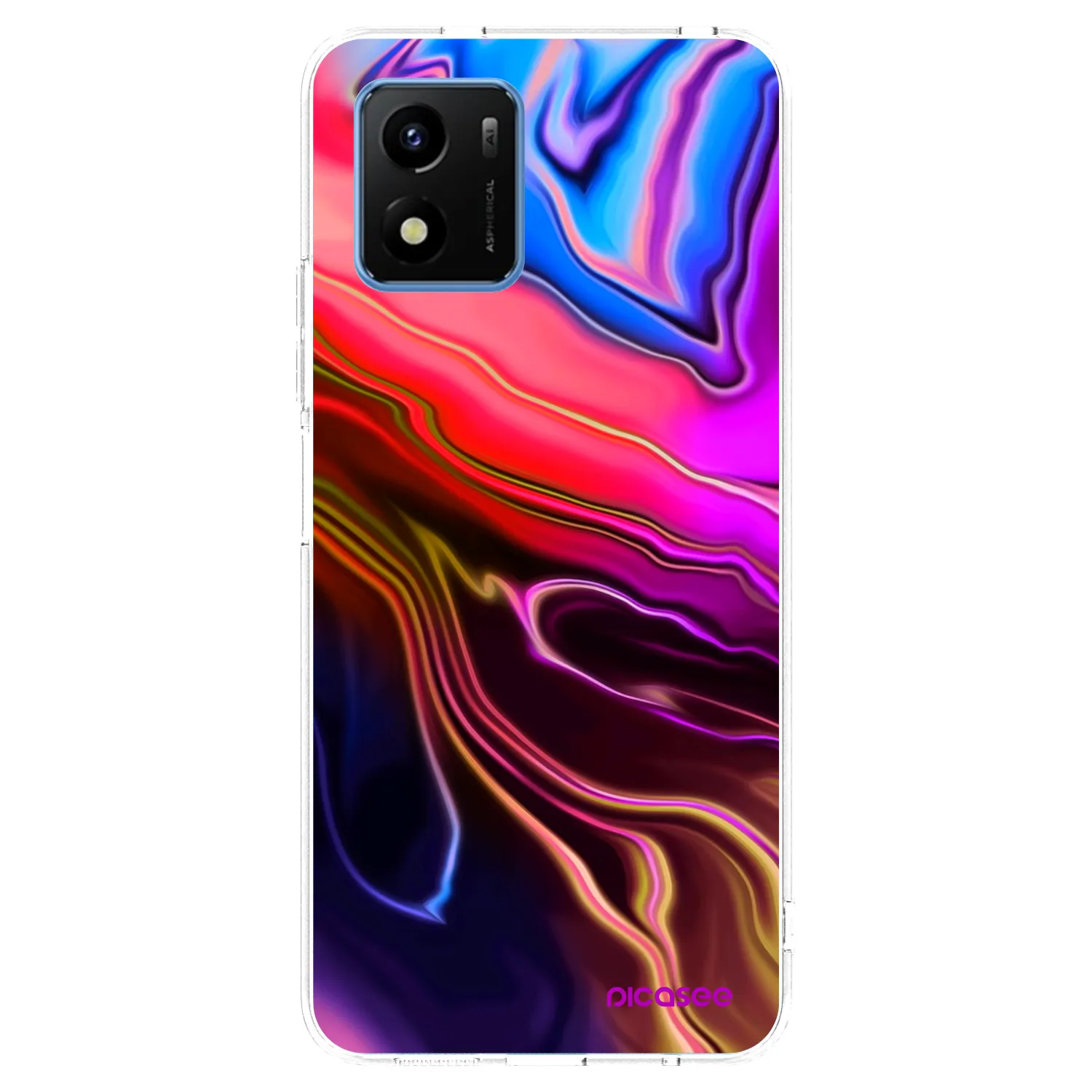 Picasee átlátszó szilikon tok az alábbi mobiltelefonokra Vivo Y01 - Electric