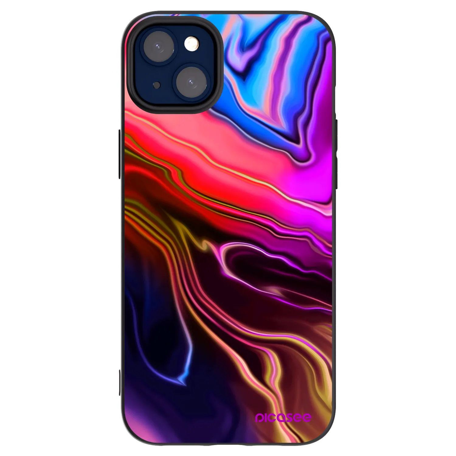 Picasee fekete szilikon tok az alábbi mobiltelefonokra Apple iPhone 14 Plus - Electric