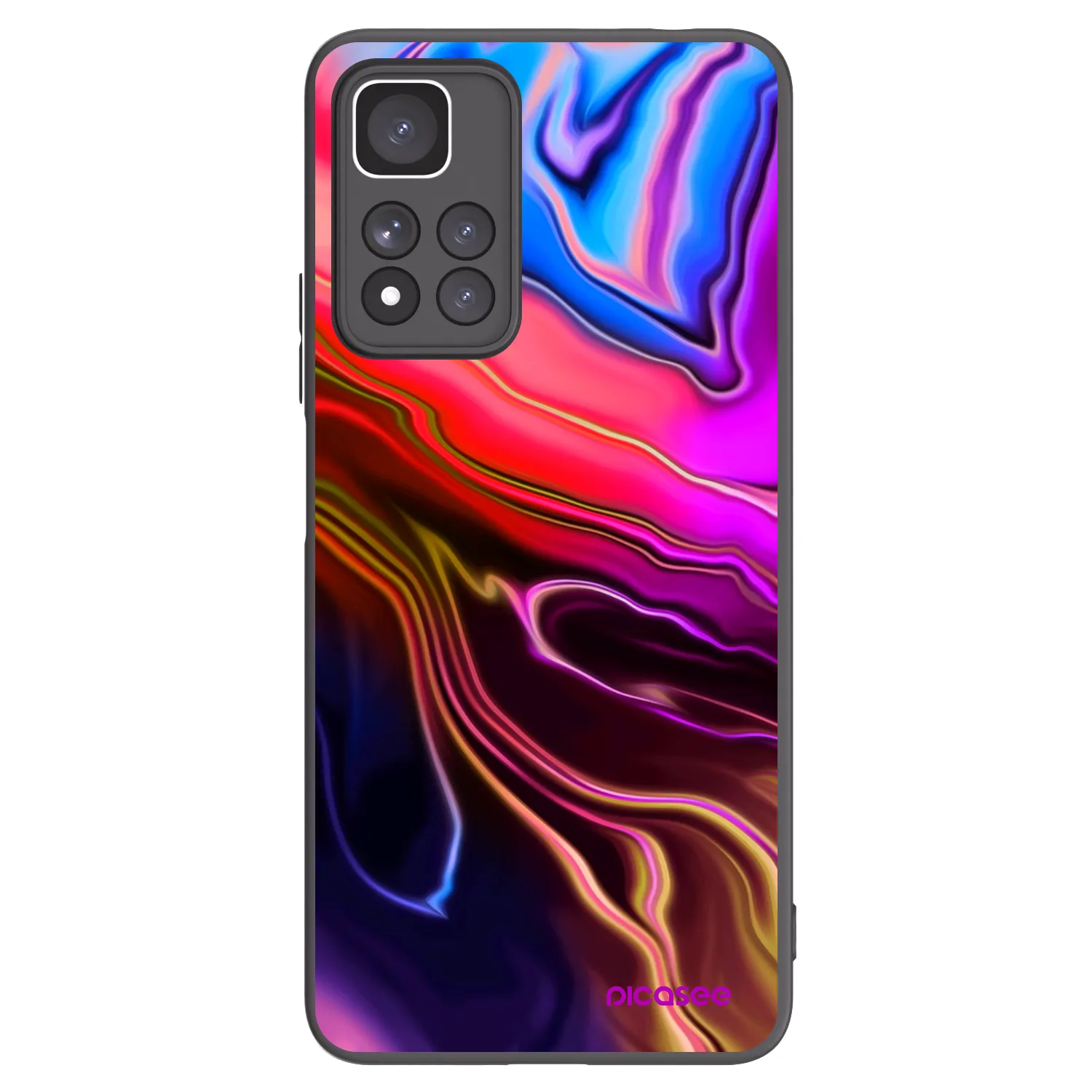 Picasee fekete szilikon tok az alábbi mobiltelefonokra Xiaomi Redmi Note 11 Pro+ 5G - Electric
