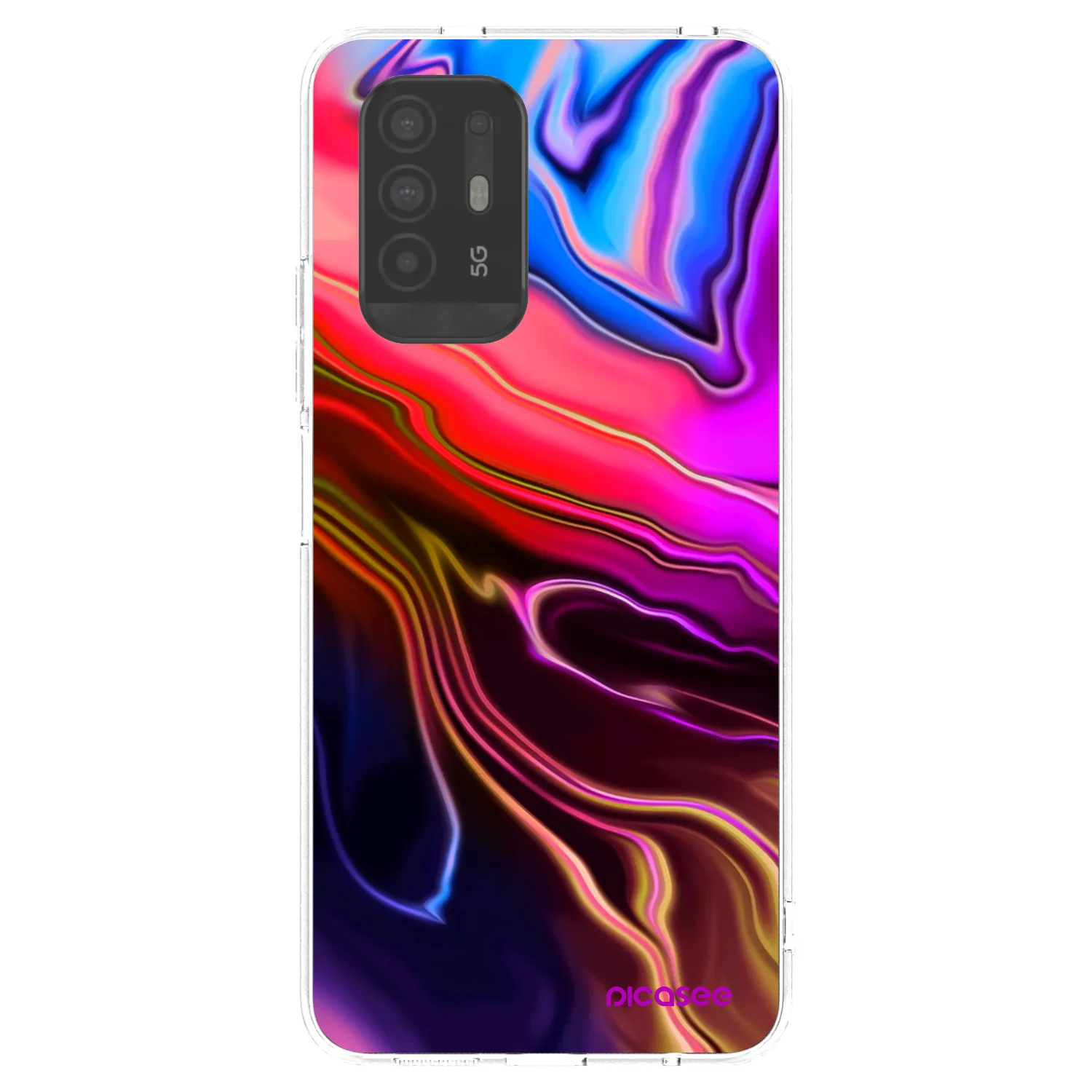 Picasee átlátszó szilikon tok az alábbi mobiltelefonokra OPPO A94 5G - Electric