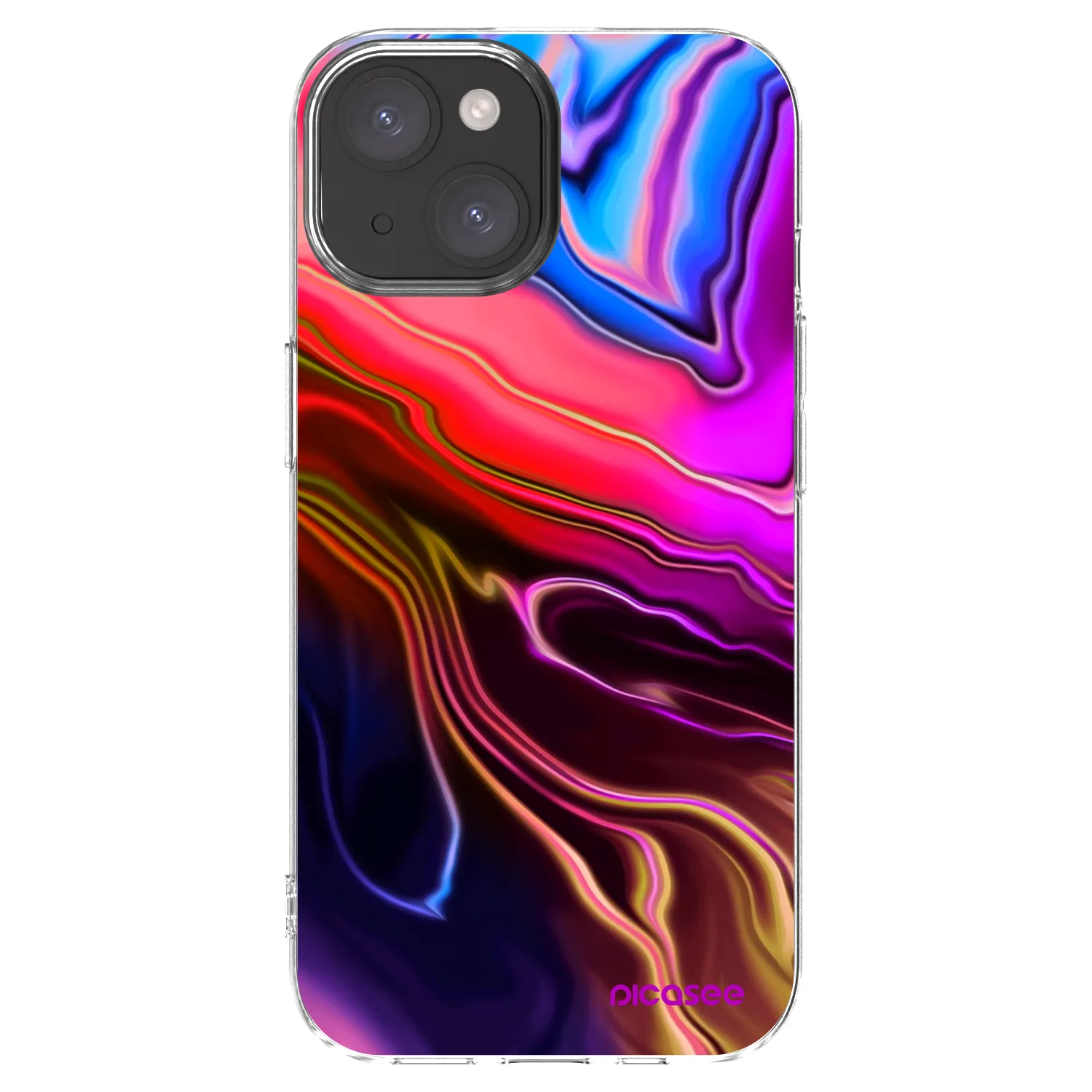 Picasee átlátszó szilikon tok az alábbi mobiltelefonokra Apple iPhone 15 - Electric
