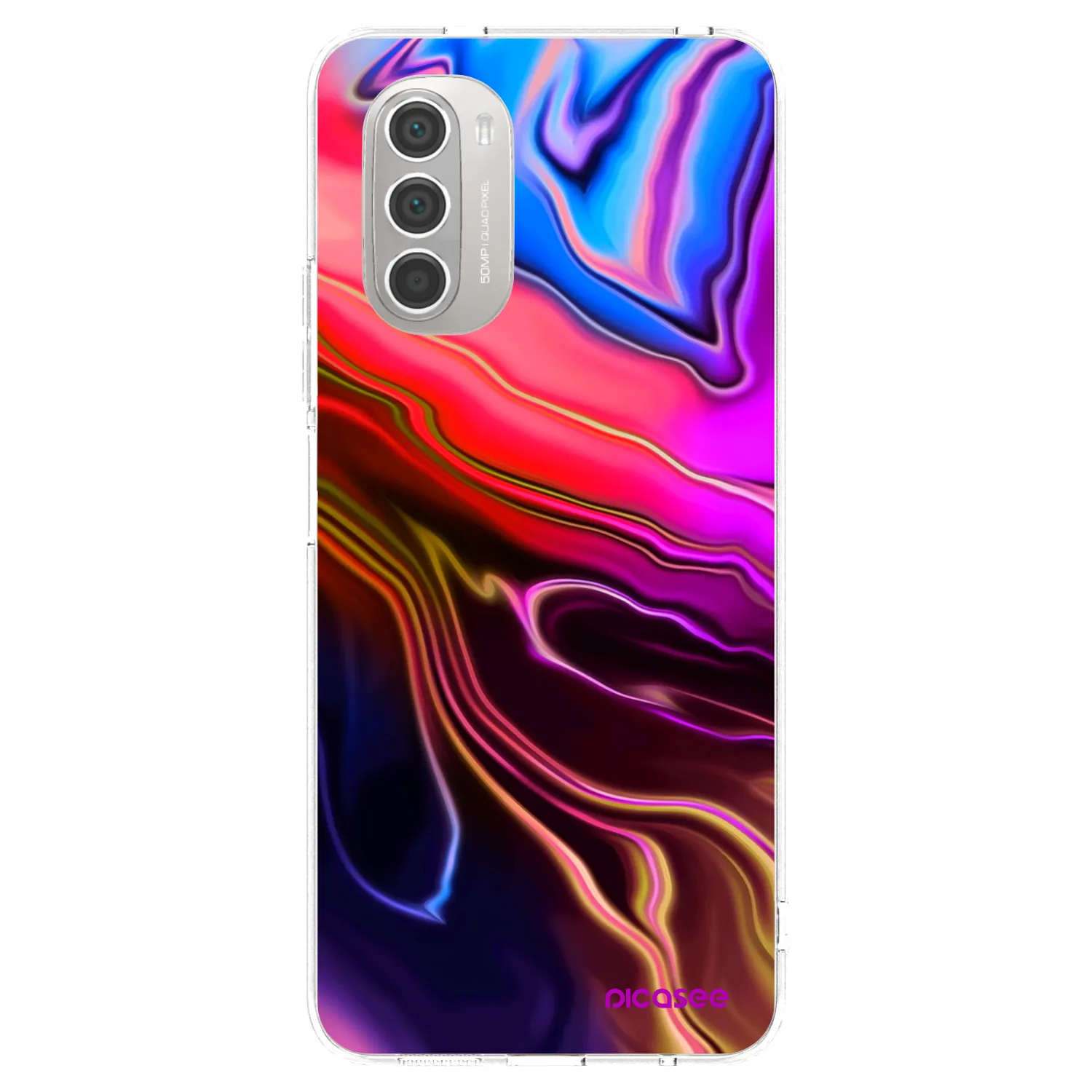 Picasee átlátszó szilikon tok az alábbi mobiltelefonokra Motorola Moto G51 - Electric