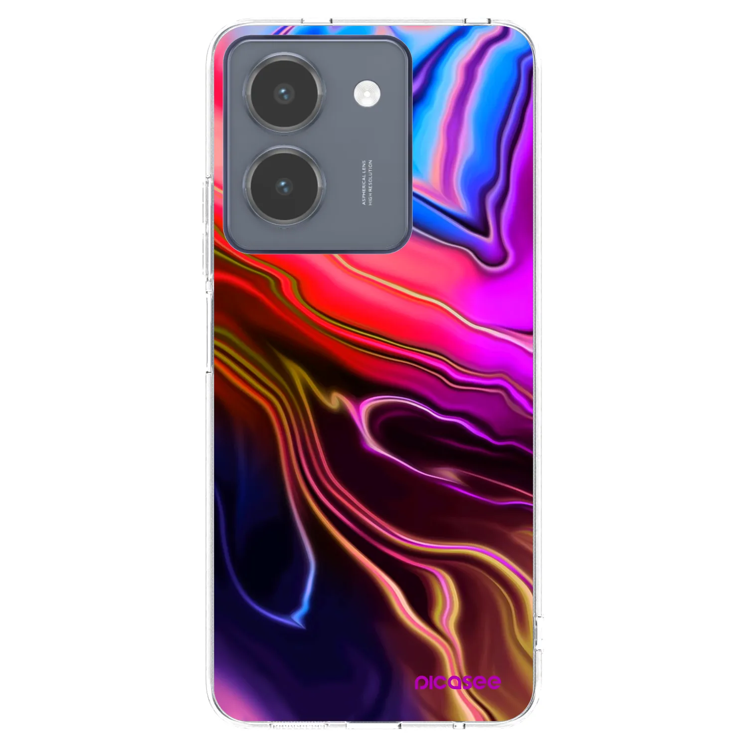 Picasee átlátszó szilikon tok az alábbi mobiltelefonokra Vivo Y36 4G - Electric