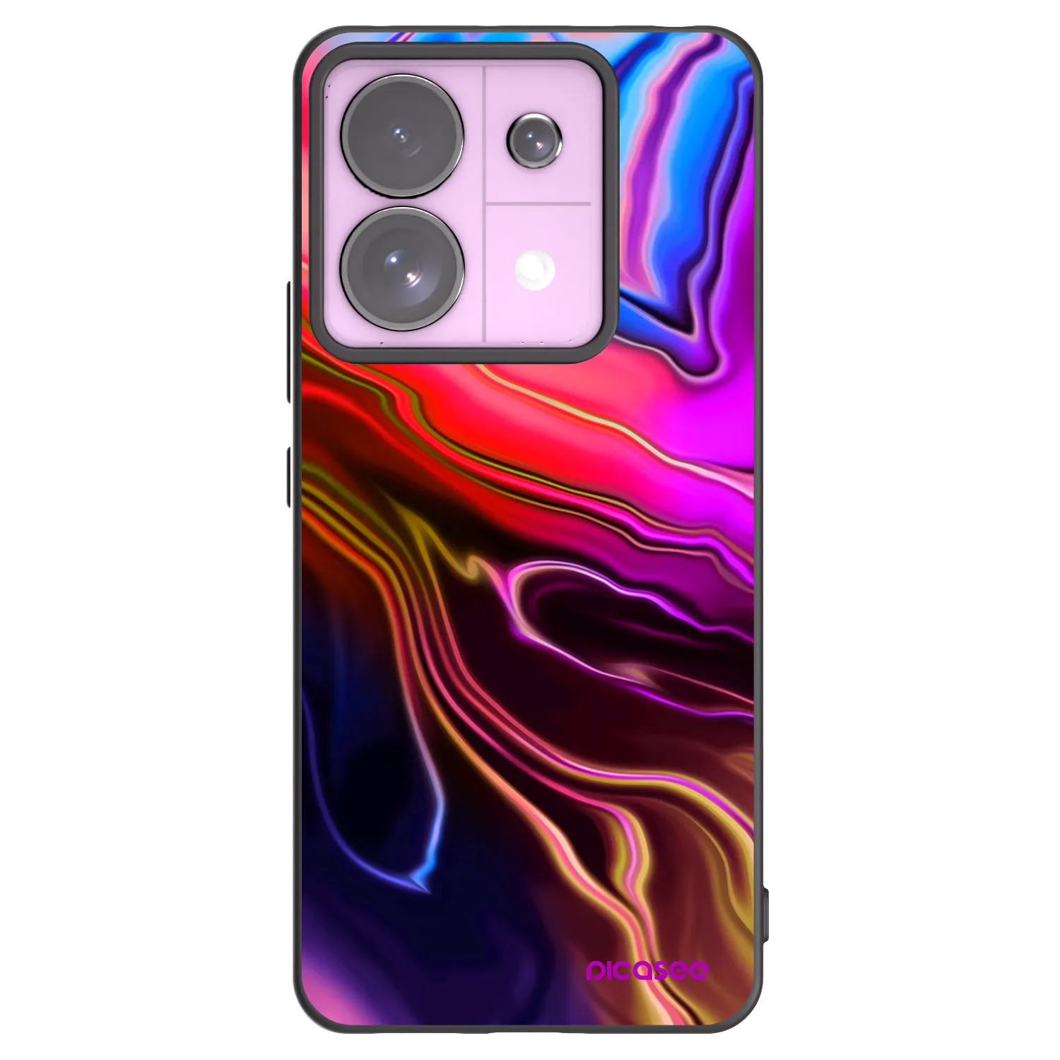 Picasee fekete szilikon tok az alábbi mobiltelefonokra Xiaomi Redmi Note 13 Pro 5G - Electric