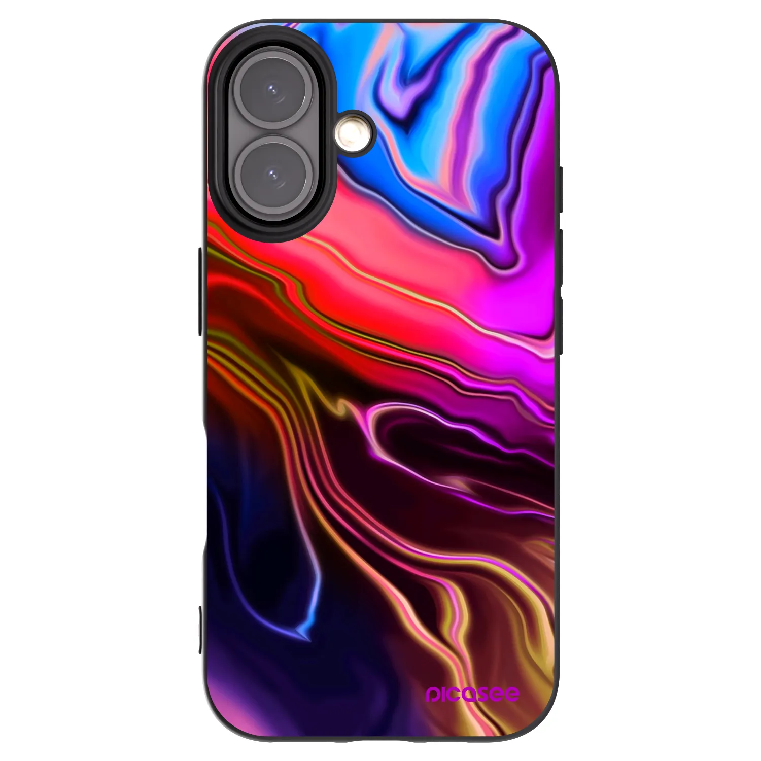 Picasee fekete szilikon tok az alábbi mobiltelefonokra Apple iPhone 16 - Electric